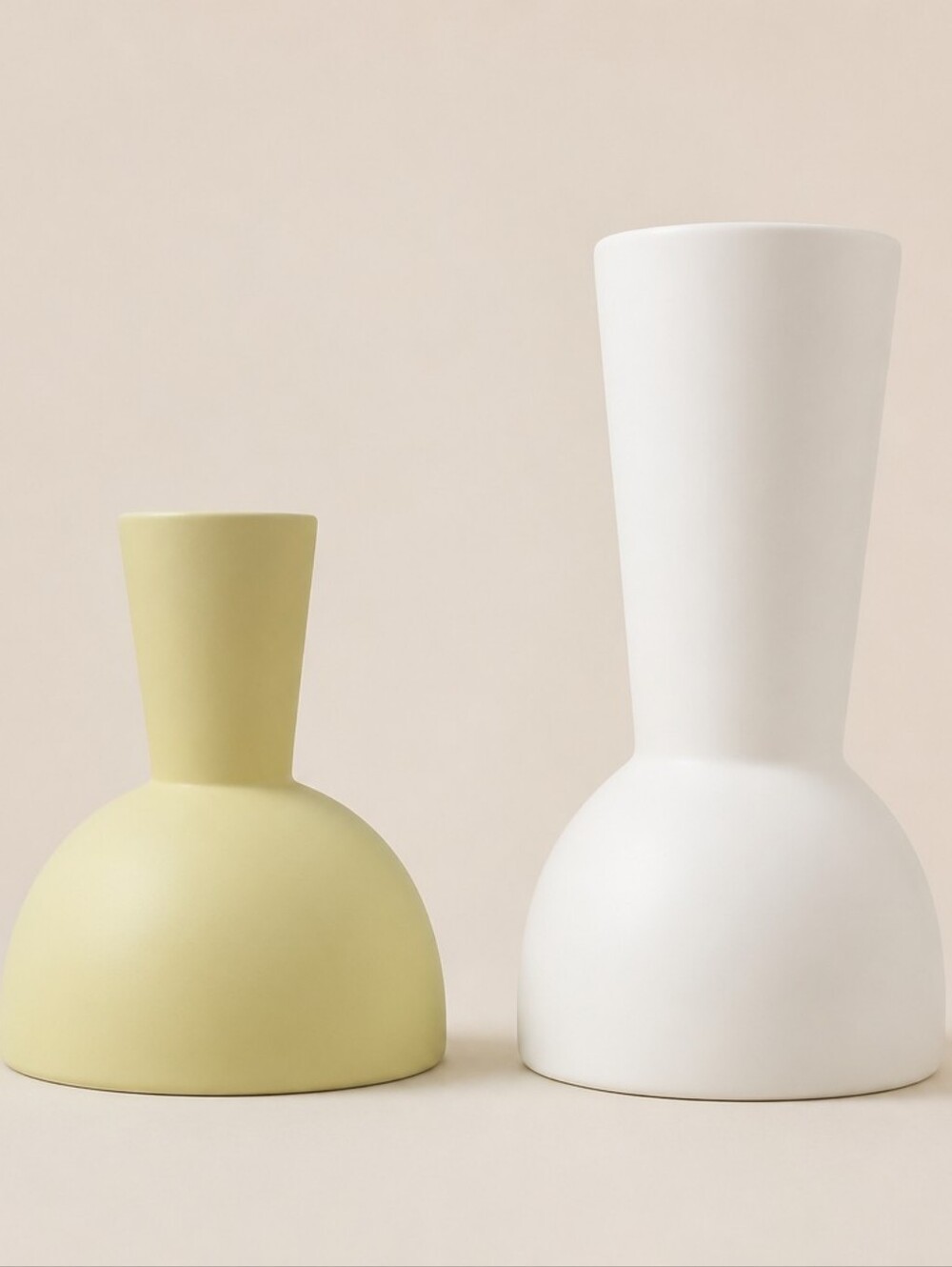 Ceramic Flower Vases Set Of 2. Size 9" 6"